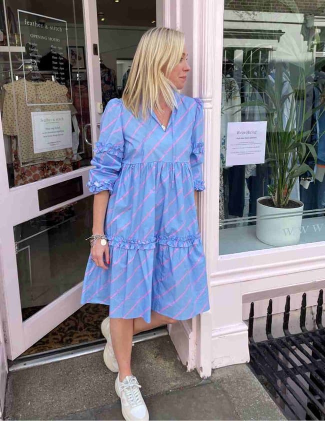 Cras marlacras dress - mono stripe