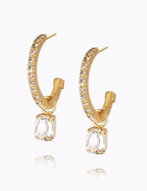 Caroline Svedbom emila earrings - gold crystal