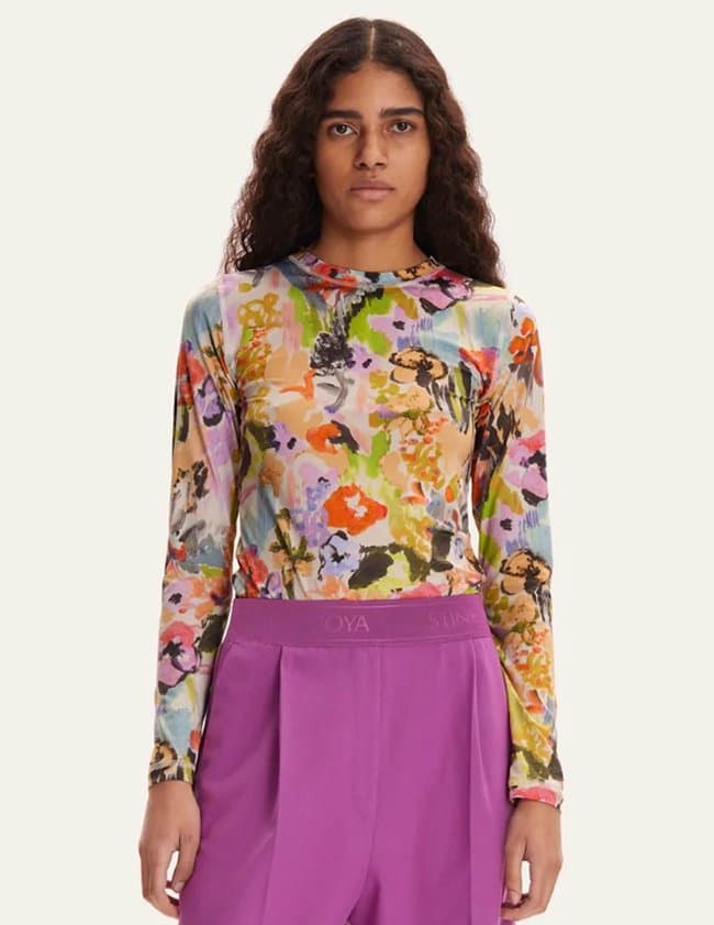 Stine Goya juno top - abstract floral