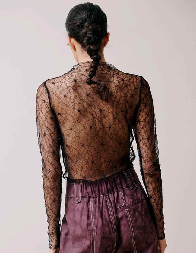 Hofmann Copenhagen karen top - black lace model