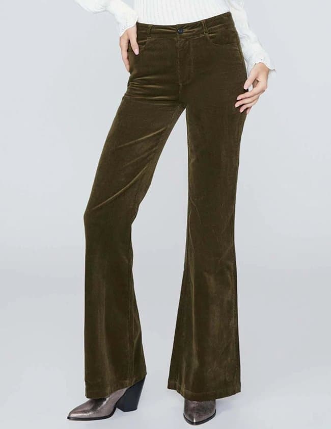 Paige Jeans genevieve 32" jeans - dark brushed olive
