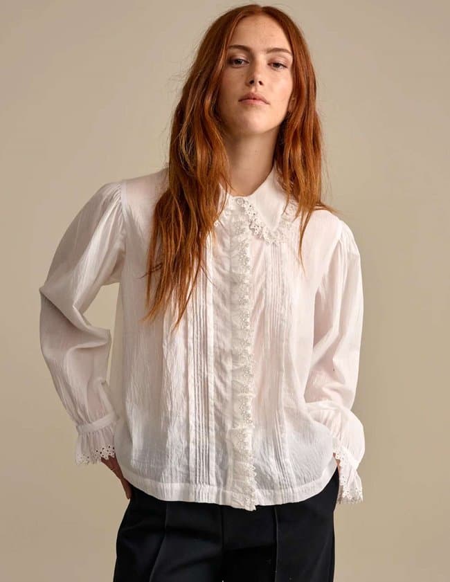 Bellerose dolores blouse - white