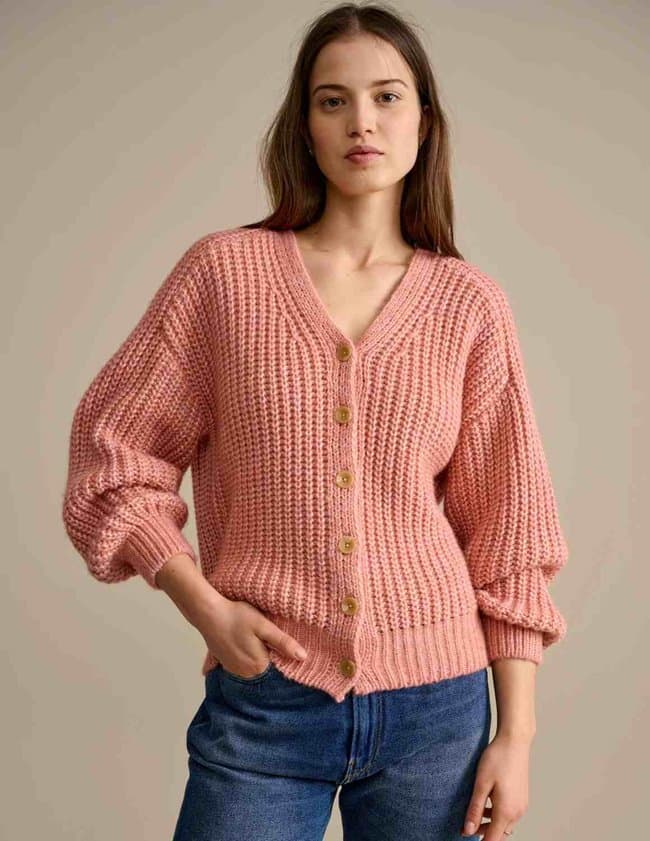 Bellerose abyor cardigan - tea rose
