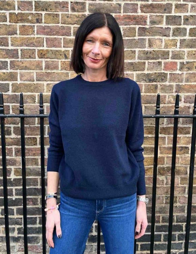 360 Cashmere cher jumper - navy