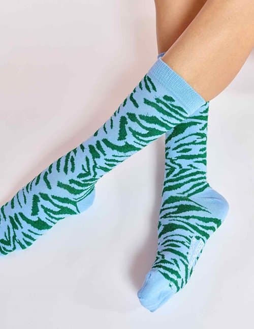 Essentiel Antwerp calabria socks - blue / green