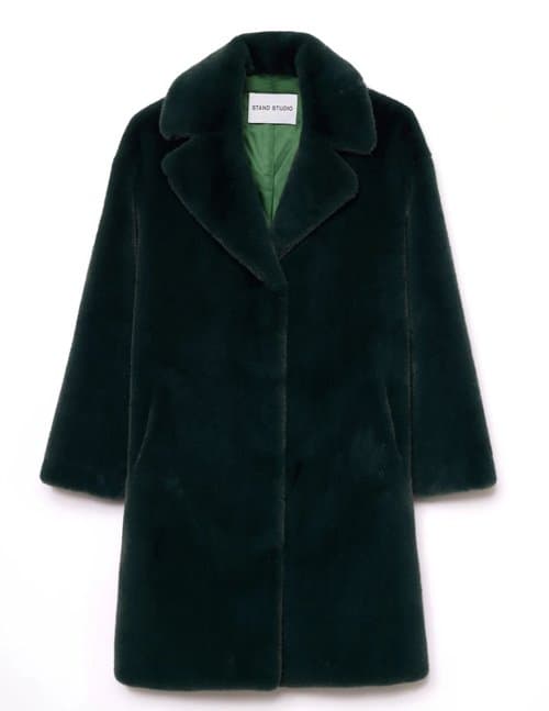 Stand Studio camille cocoon coat - moss green