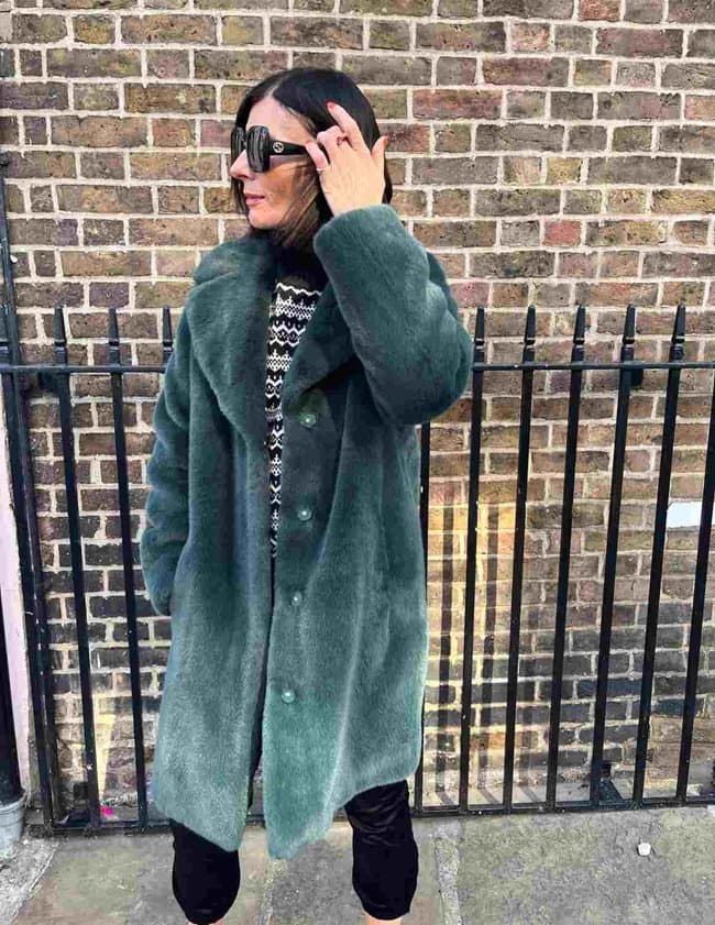 Stand Studio camille cocoon coat - moss green