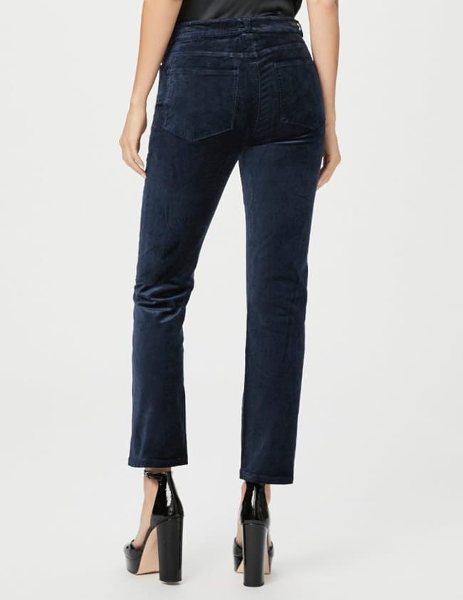 Paige Jeans cindy twisted seam/split jeans - navy side