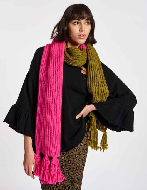 Essentiel Antwerp ciamonds scarf - pink