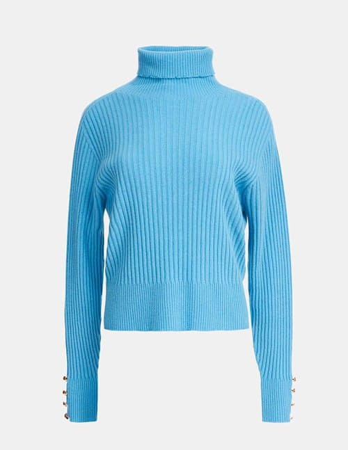 Essentiel Antwerp car ribbed jumper - blue