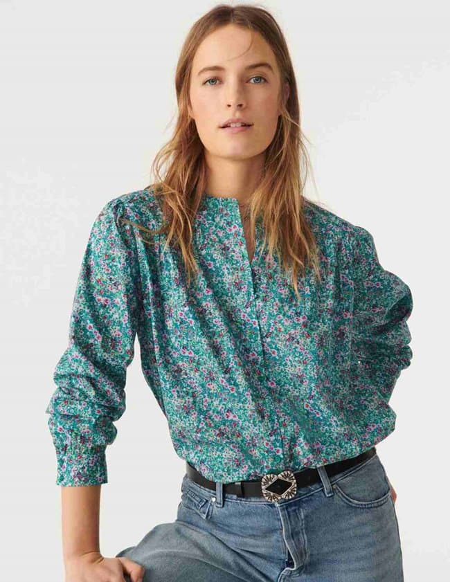ba&sh xala shirt - green