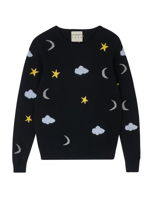 Jumper 1234 day/night crew jumper - black