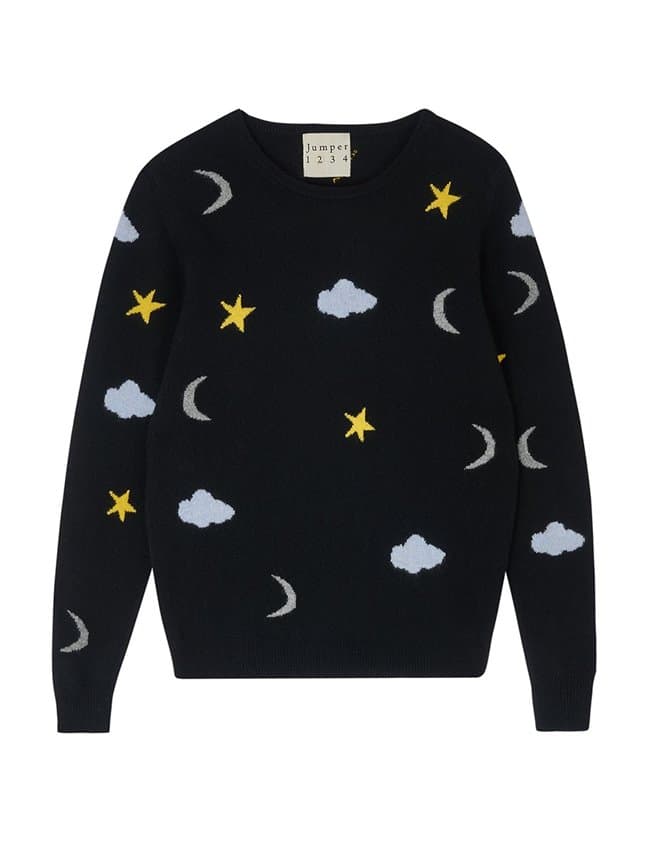 Jumper 1234 day/night crew jumper - black