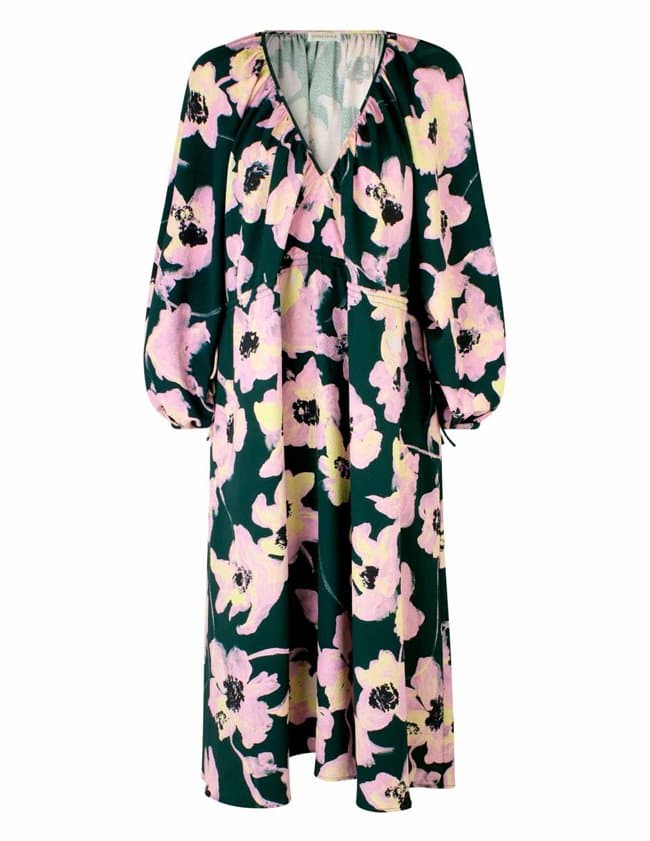 Stine Goya heather dress - flower green