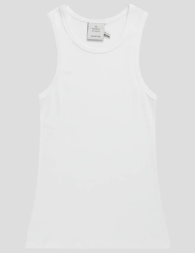 Munthe peach tank top - white
