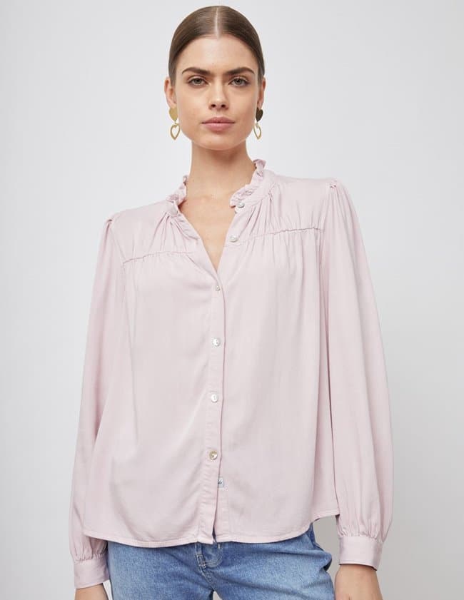 Rails camille shirt - dusty rose