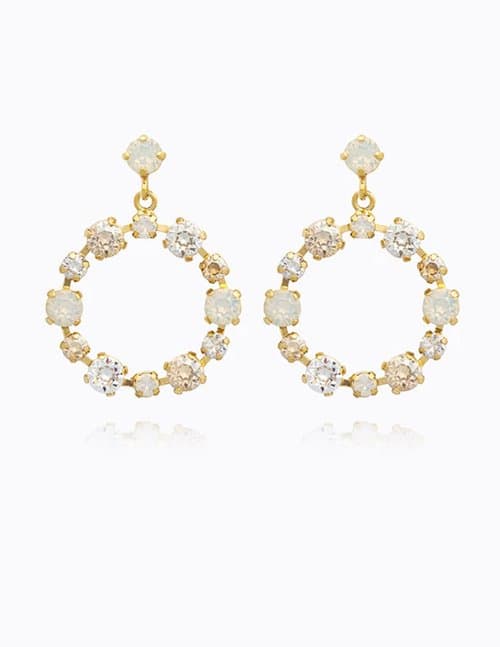 Caroline Svedbom calanthe earrings - gold combo