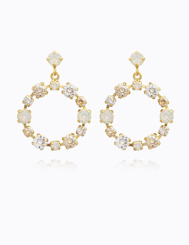 Caroline Svedbom calanthe earrings - gold combo