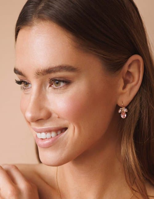 Caroline Svedbom petite timo earrings - rose