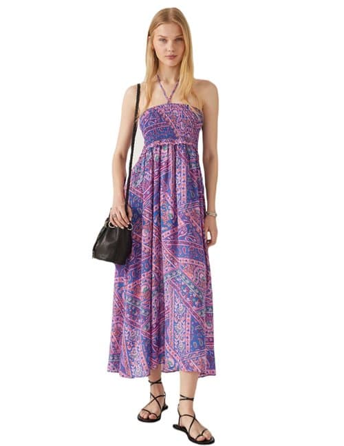 ba&sh friska dress - blue