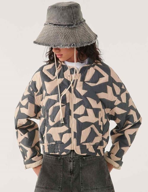 ba&sh pacino bomber - blue