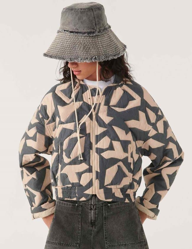 ba&sh pacino bomber - blue