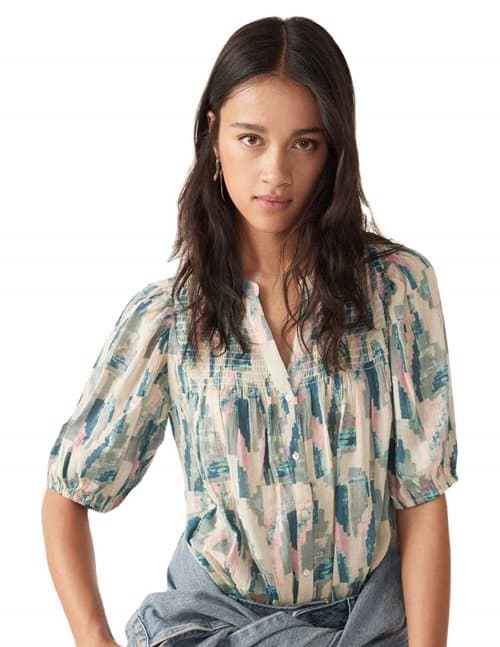 ba&sh teodor shirt - turquoise