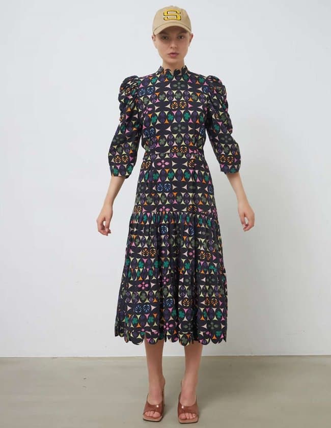 Stella Nova jennie dress - dark fractures