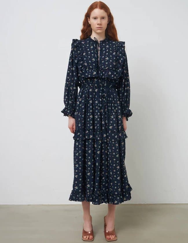 Stella Nova barbara dress - dark flowers
