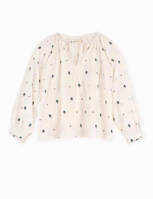 M.A.B.E APPAREL albi emb l/s top
