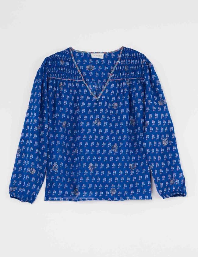 M.A.B.E APPAREL delfi print l/s top - multi
