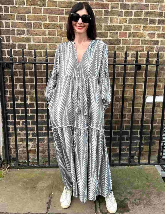 Pearl & Caviar zakar maxi dress - black