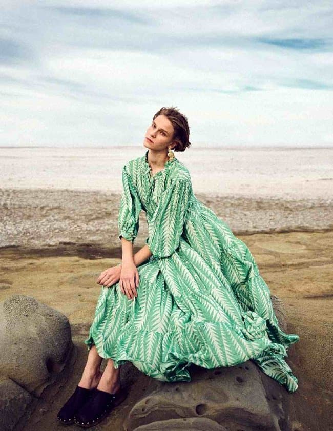 Pearl & Caviar zakar maxi dress - green