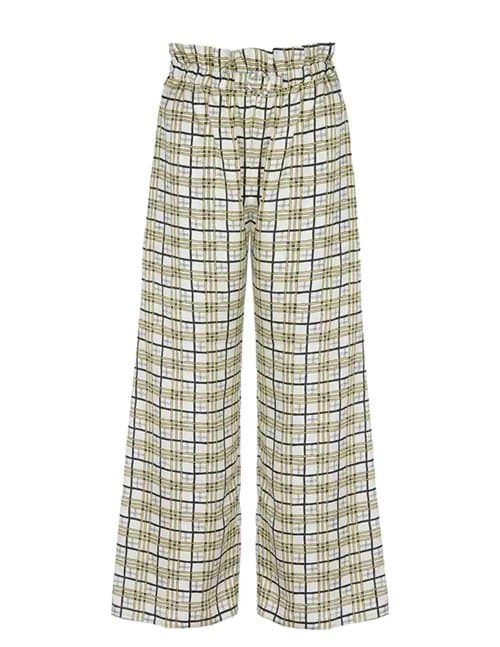 Shrimps Clothing libra trousers - black/yellow/white