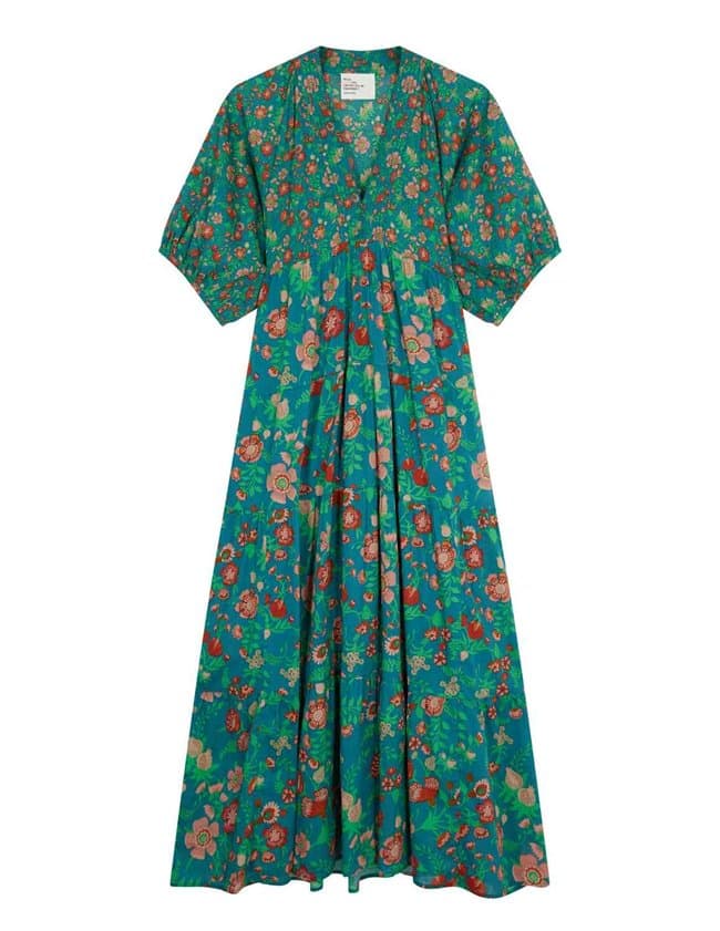 Leon & Harper rizi dress - green