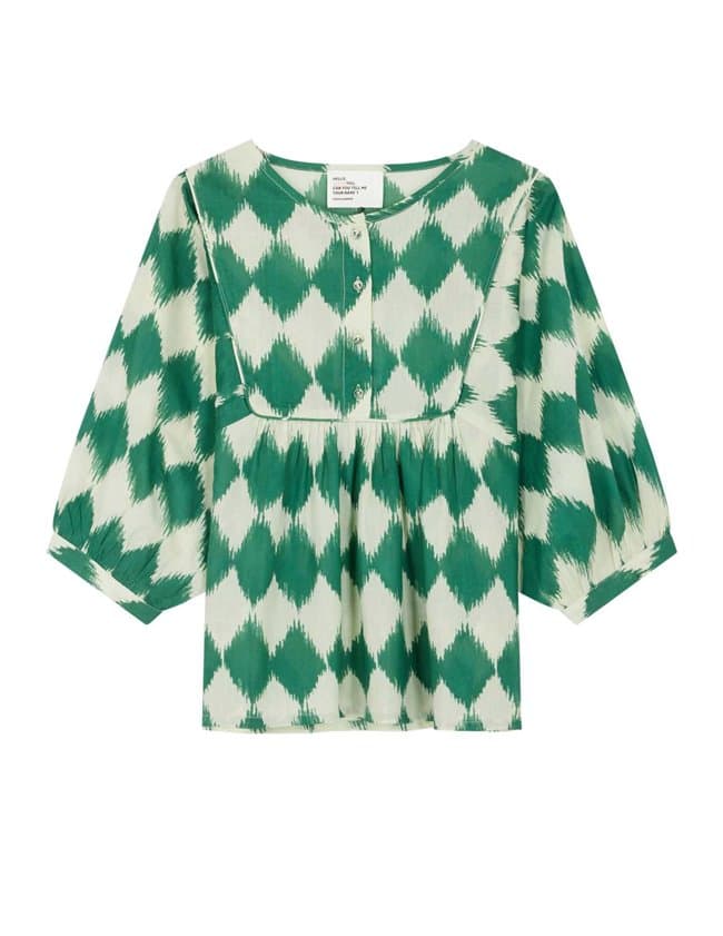 Leon & Harper cotty top - green