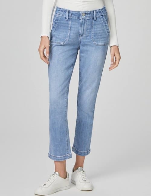 Paige Mayslie Straight Ankle Jeans - Mel