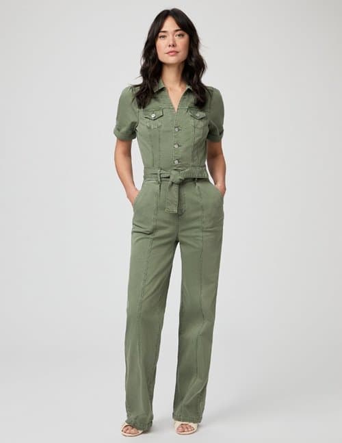 Paige Jeans brooklyn jumpsuit - ivy green