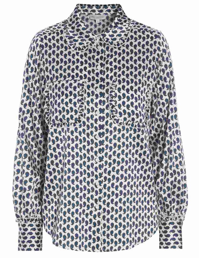 Dea Kudibal otillia silk blouse - white print