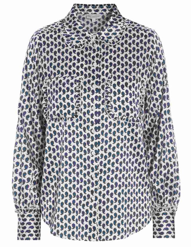 Dea Kudibal Otillia silk blouse - white print