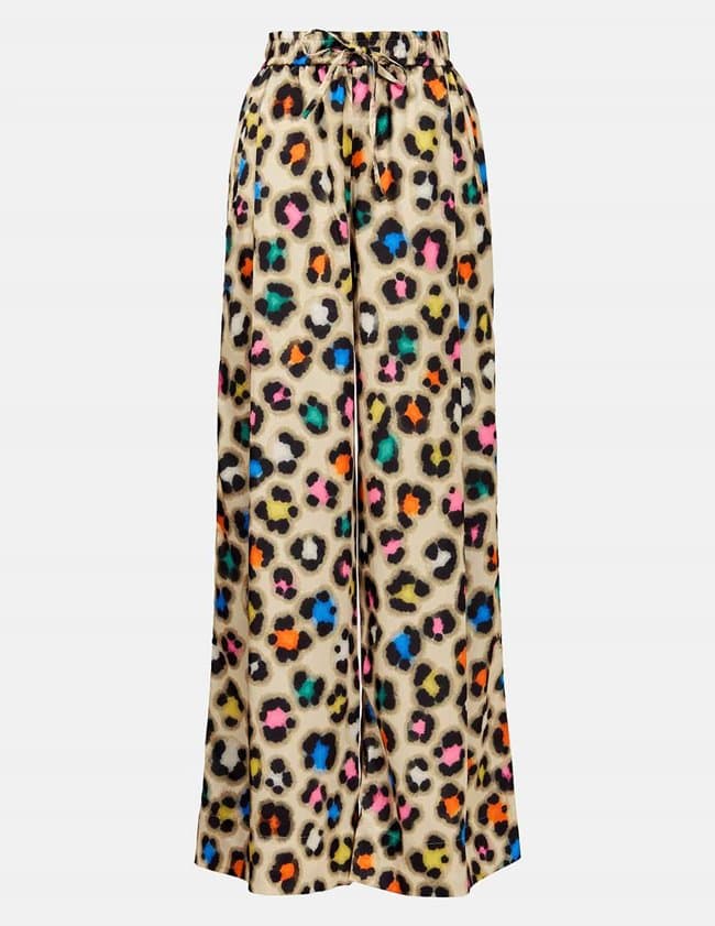 Essentiel Antwerp dili wide - leg pants - leopard