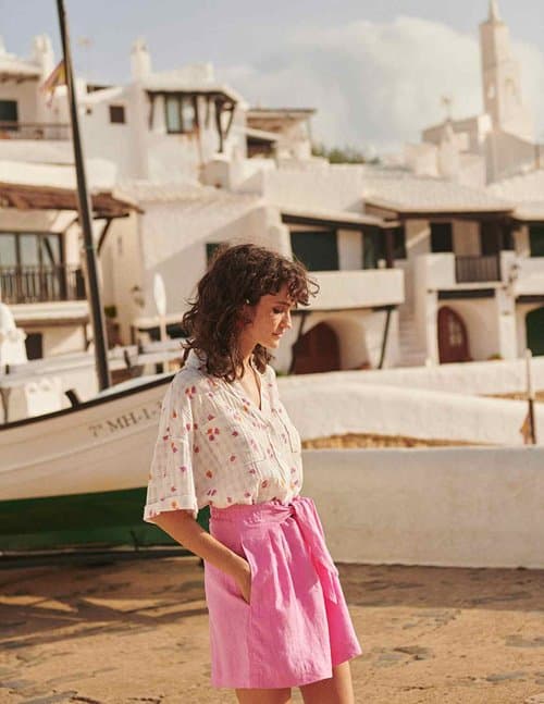 Des Petits Hauts tang shorts - pink