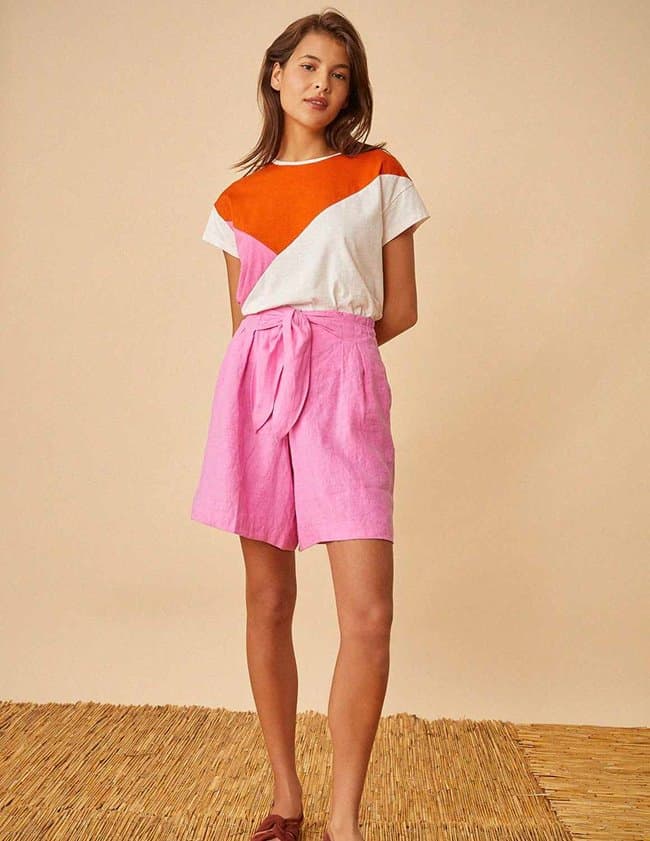 Des Petits Hauts tang shorts - pink