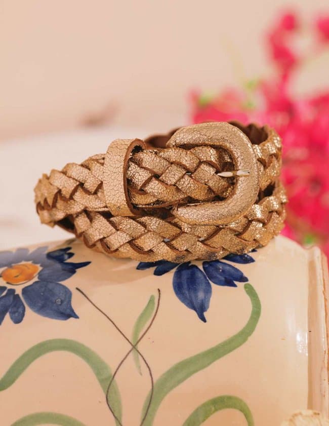 Des Petits Hauts odeon belt - gold