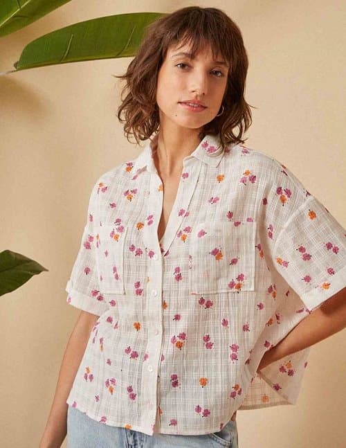 Des Petits Hauts elion shirt - hibiscus