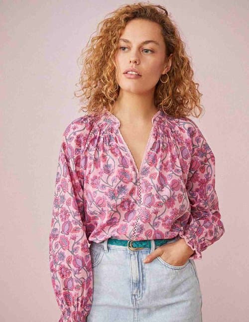 Des Petits Hauts sergio blouse - granata