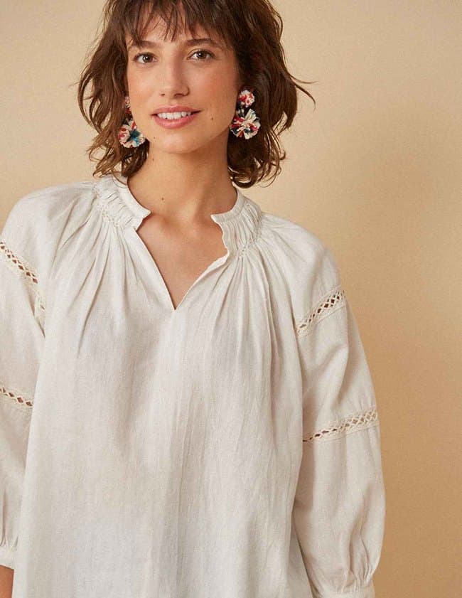 Des Petits Hauts renissa blouse - ecru