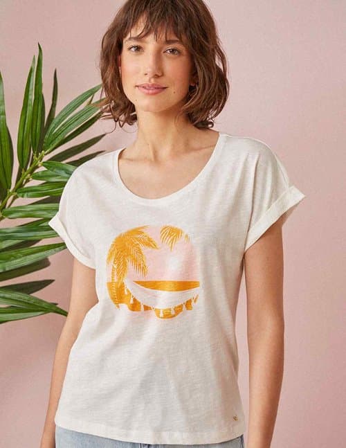 Des Petits Hauts ganoumea t - shirt - ecru