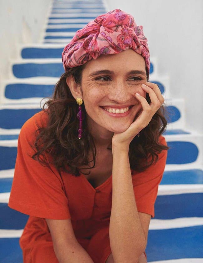Des Petits Hauts nadina scarf - granata