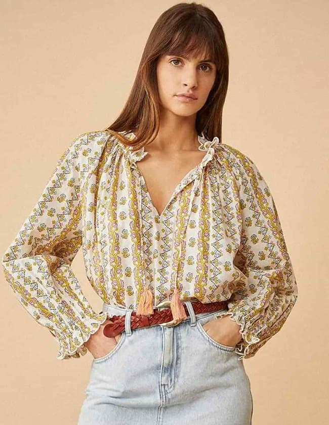 Des Petits Hauts stefana blouse - ecru